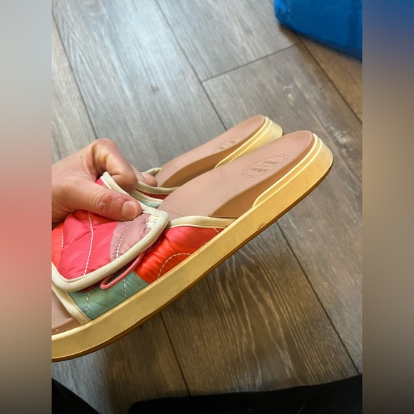 OluKai x Rumpl Nu’a Mino Slide Sandal Quilted Pink Sea Salt 20469 - Women’s 10 - Picture 9 of 11